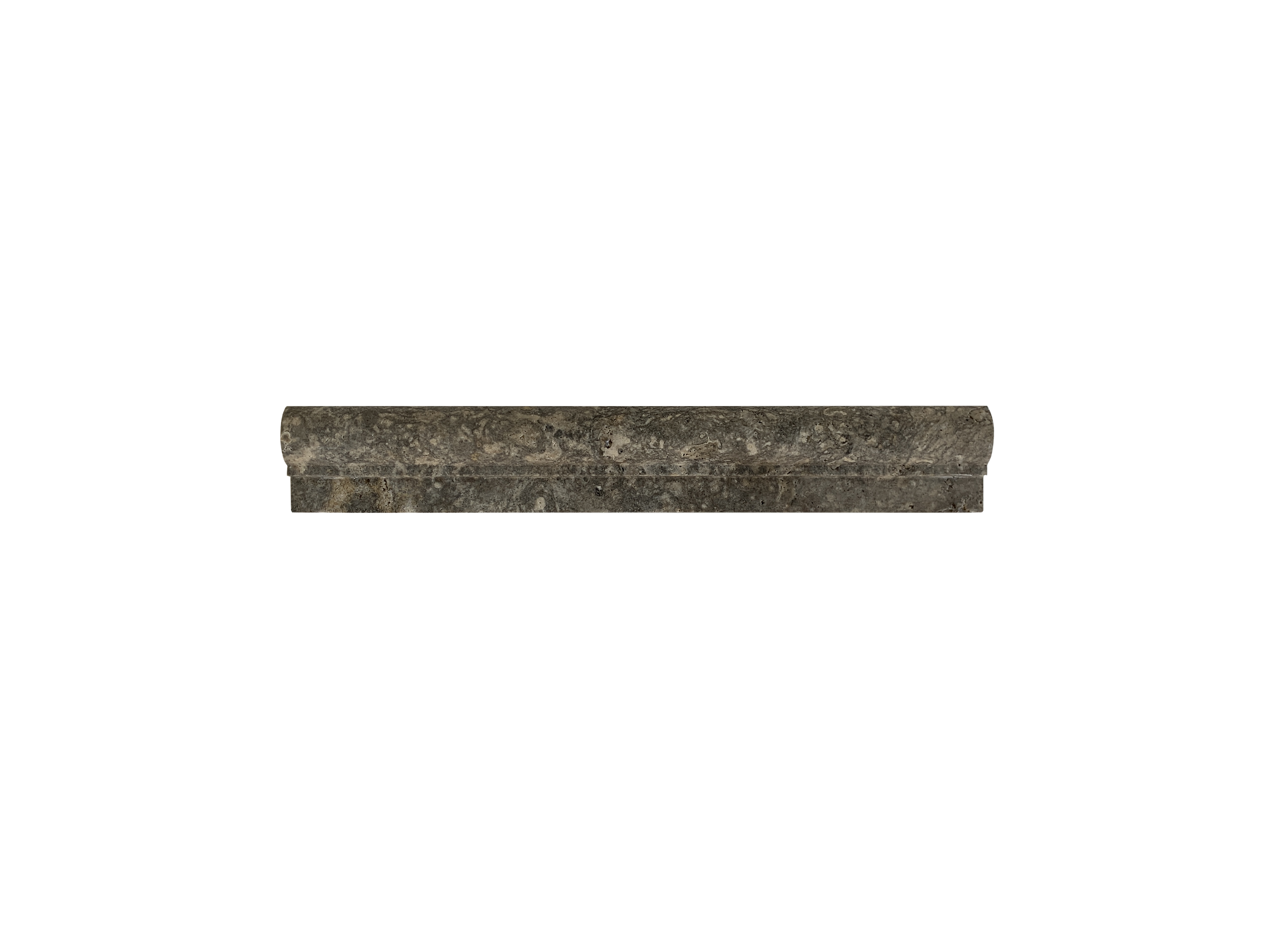 SILVER TRAVERTINE LINER HONED OGEE